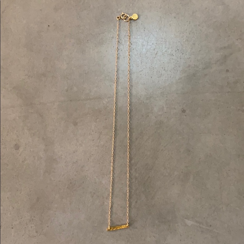 Knox bar charm necklace
